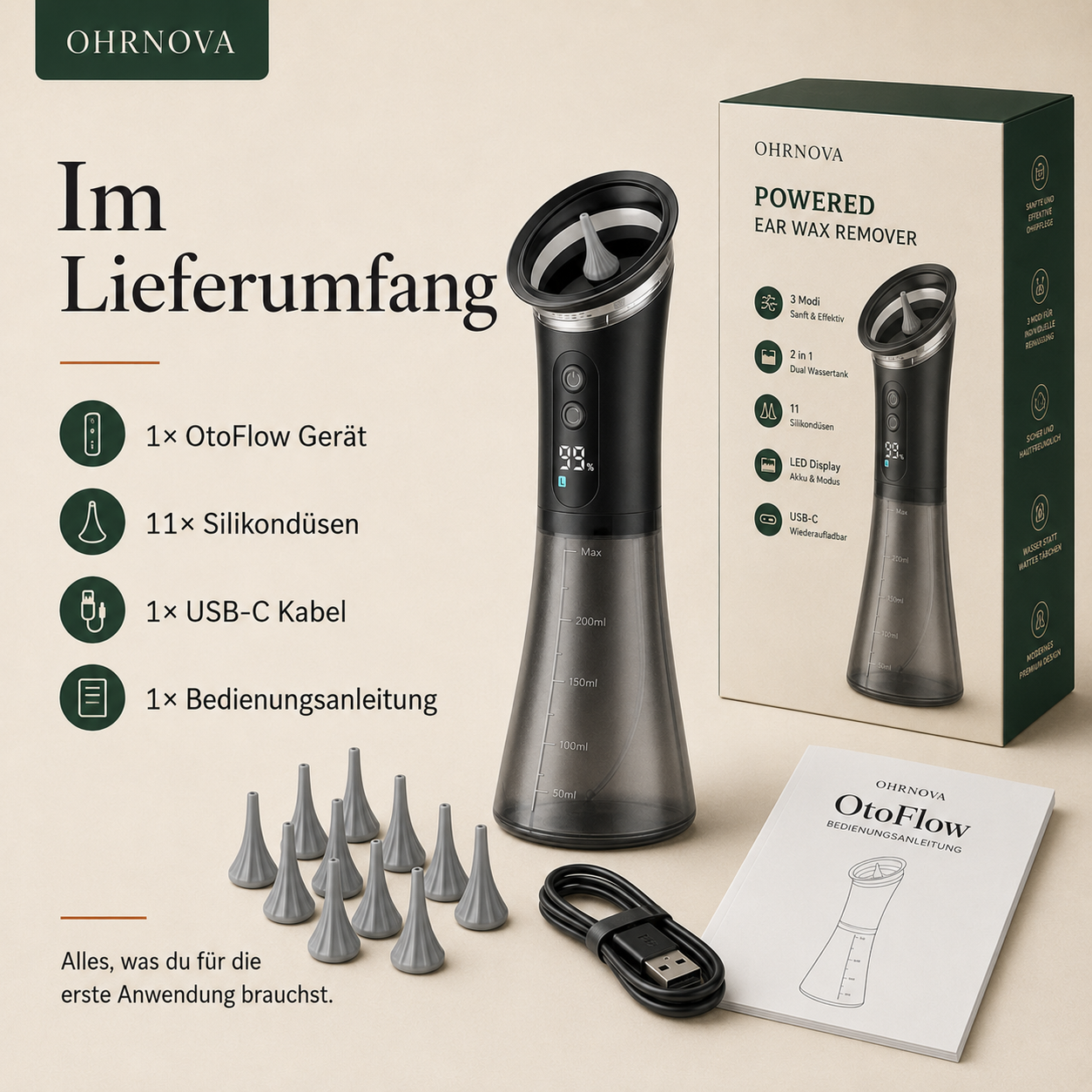 OHRNOVA™ OtoFlow Ohrenreiniger